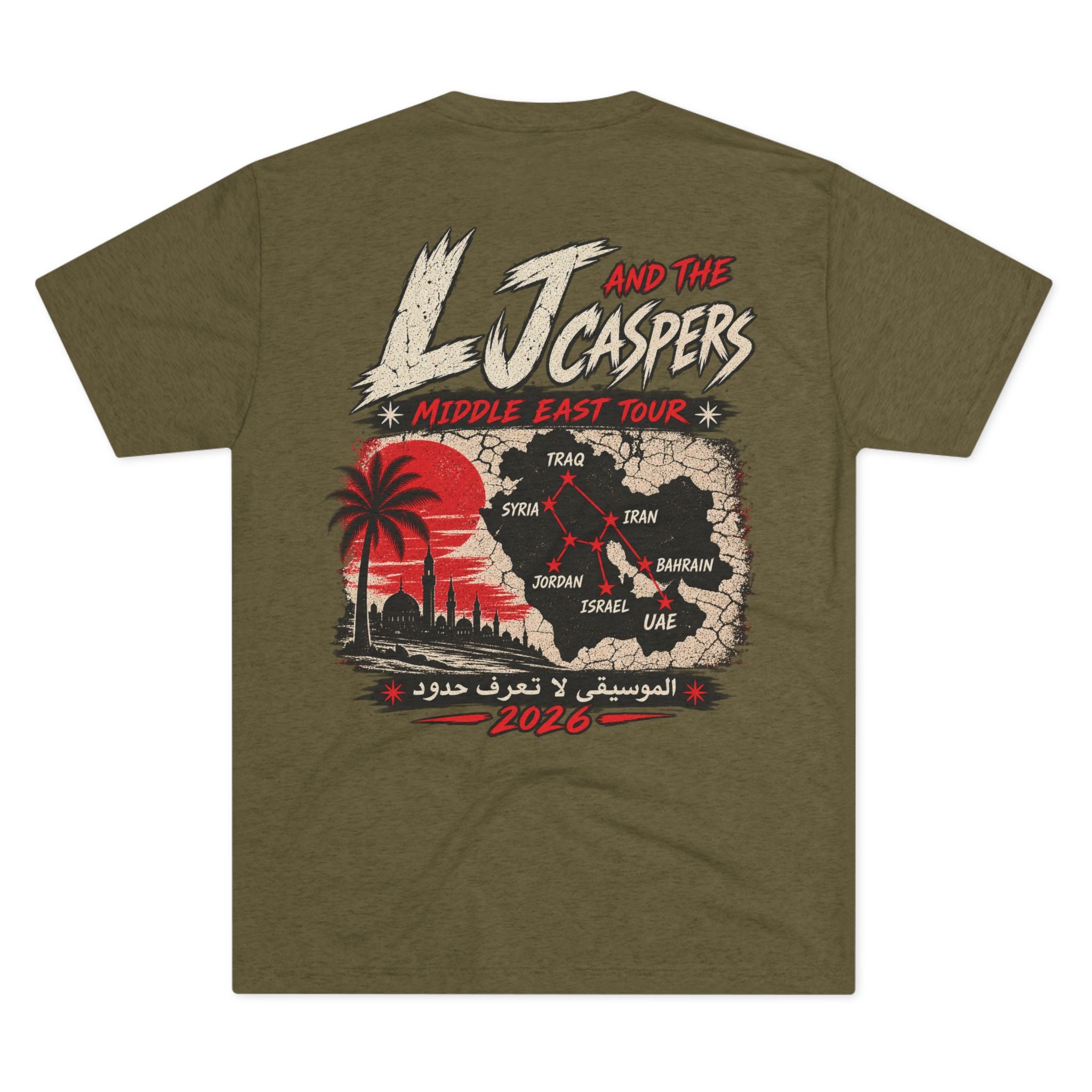 LJ and the Caspers, Middle East Tour - T-Shirt