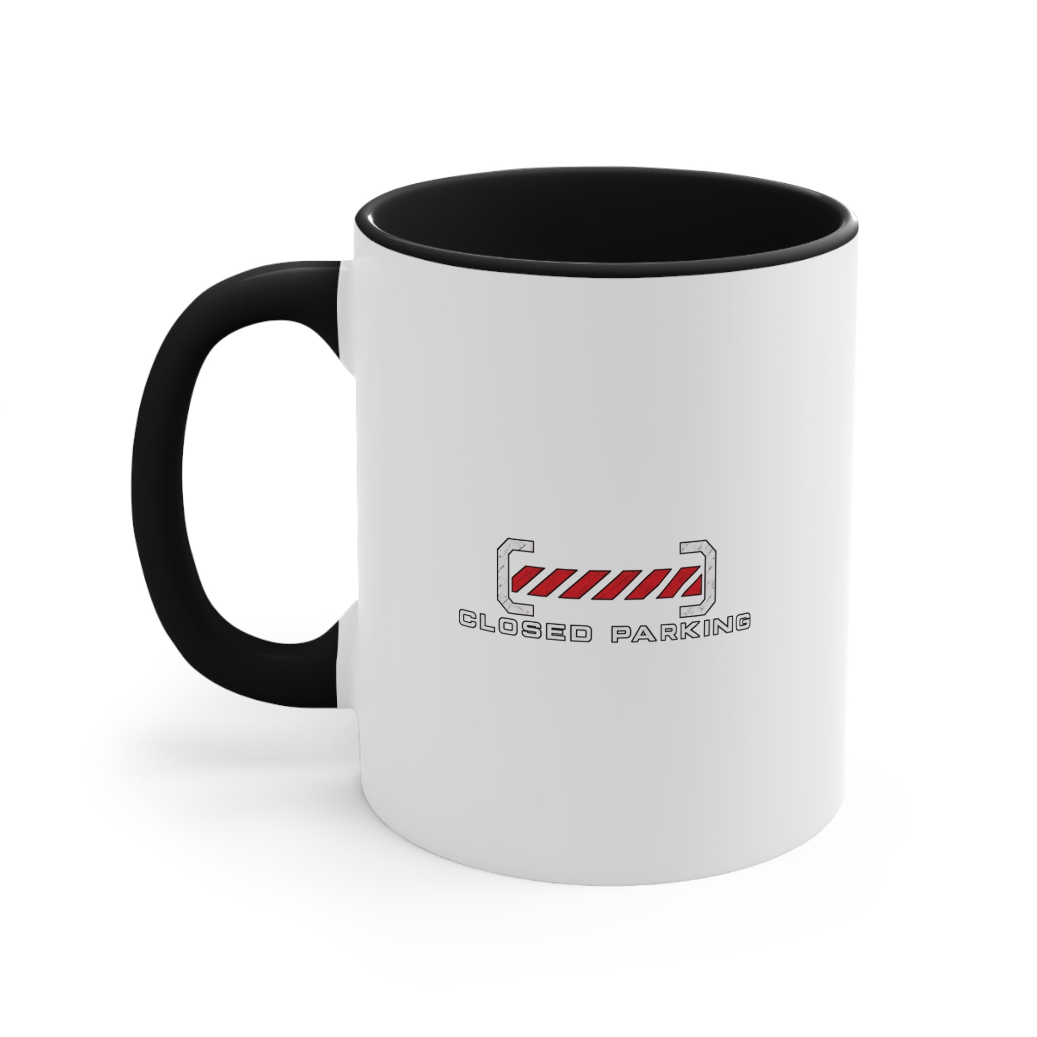 Porsche Night Shift Accent Mug — "Closed Parking"