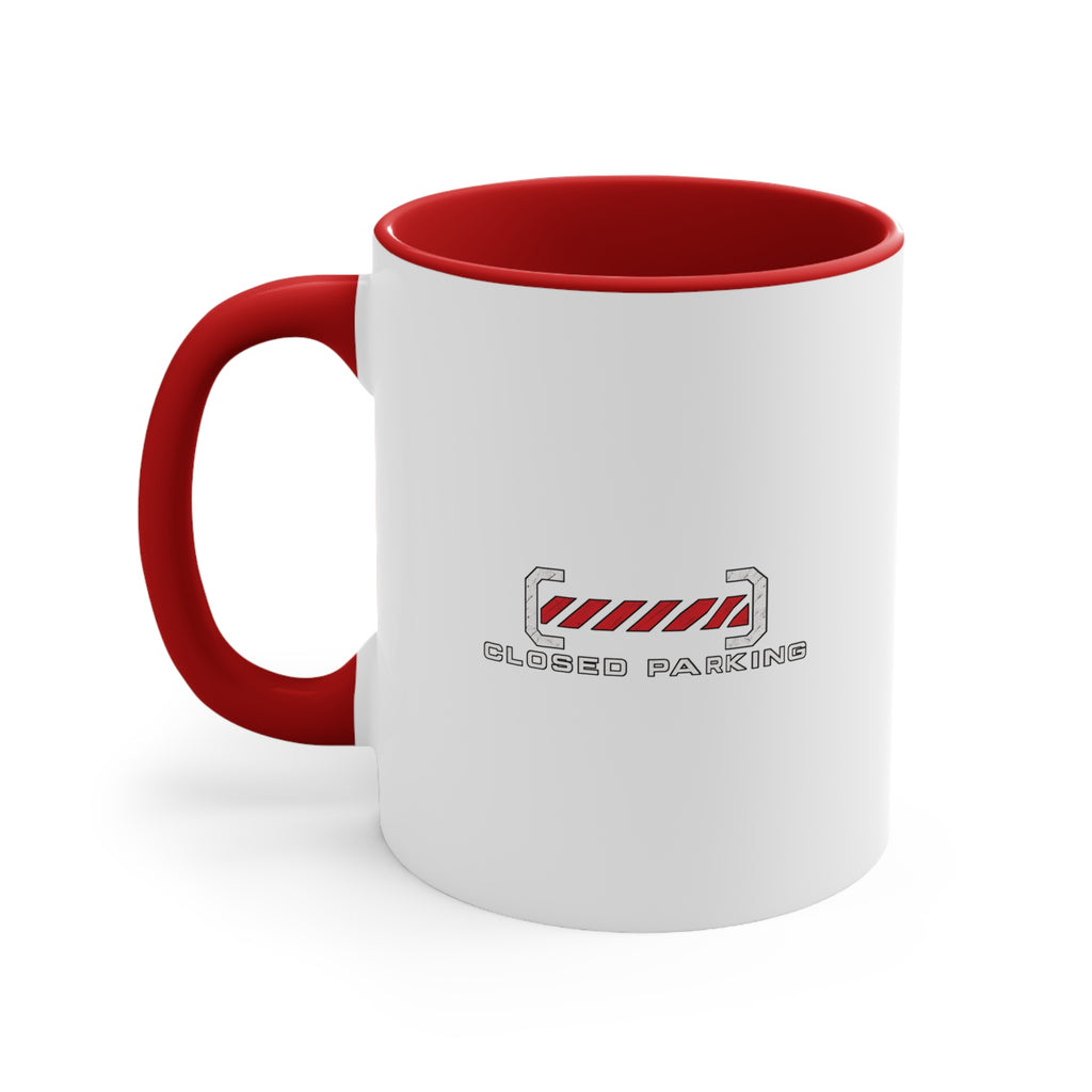 Porsche Night Shift Accent Mug — "Closed Parking"