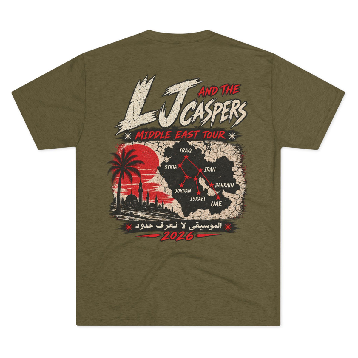 LJ and the Caspers, Middle East Tour - T-Shirt