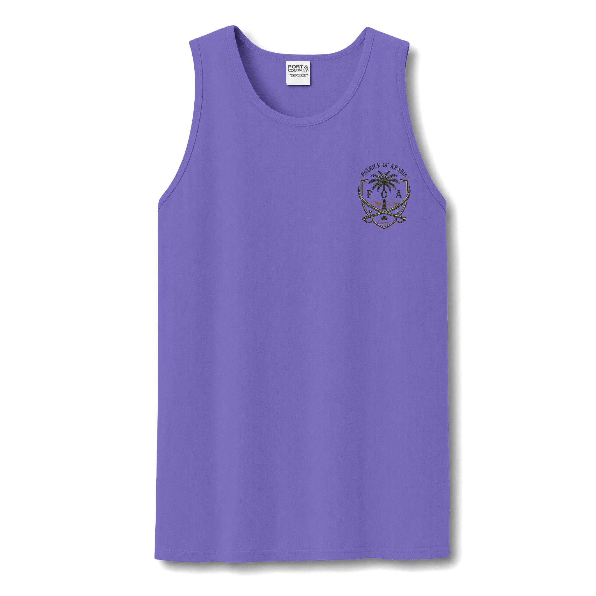 Tank — Desert Palm Crest Tank Top (Garment-Dyed)